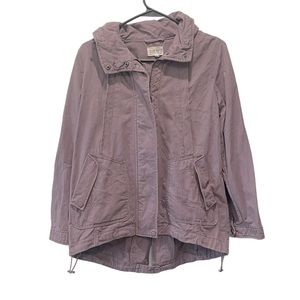 Jolt Lavender Cotton Utility Jacket